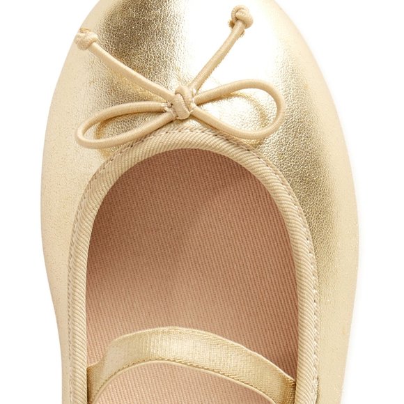 Cat & Jack Shoes Wonder Nation Toddler Girls Gold Ballet Flats